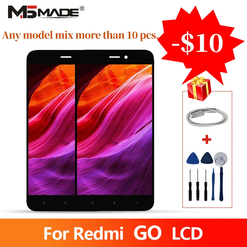 

5.0" Original For Xiaomi Redmi Go LCD Touch Screen Digitizer Display With Frame Replacement Parts Assembly For Redmi GO Display