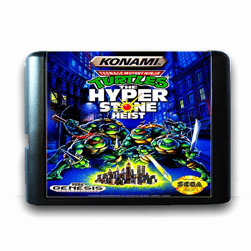 

Teenage Mutant Ninja Turtles the Hyper Stone Heist 16 bit Sega MD Game Card for Mega Drive for Genesis