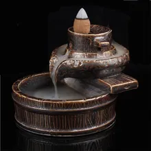 Креативный керамический обратный поток благовоний конус благовоний сандаловое дерево керамика благовония для ароматерапии горелка поставки украшение дома