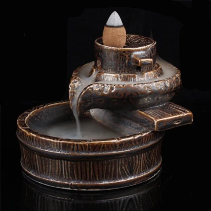 

Creative Ceramic Backflow Incense Burner Cone Incense Sandalwood Ceramic Aromatherapy Incense Burner Supplies Home Decoration