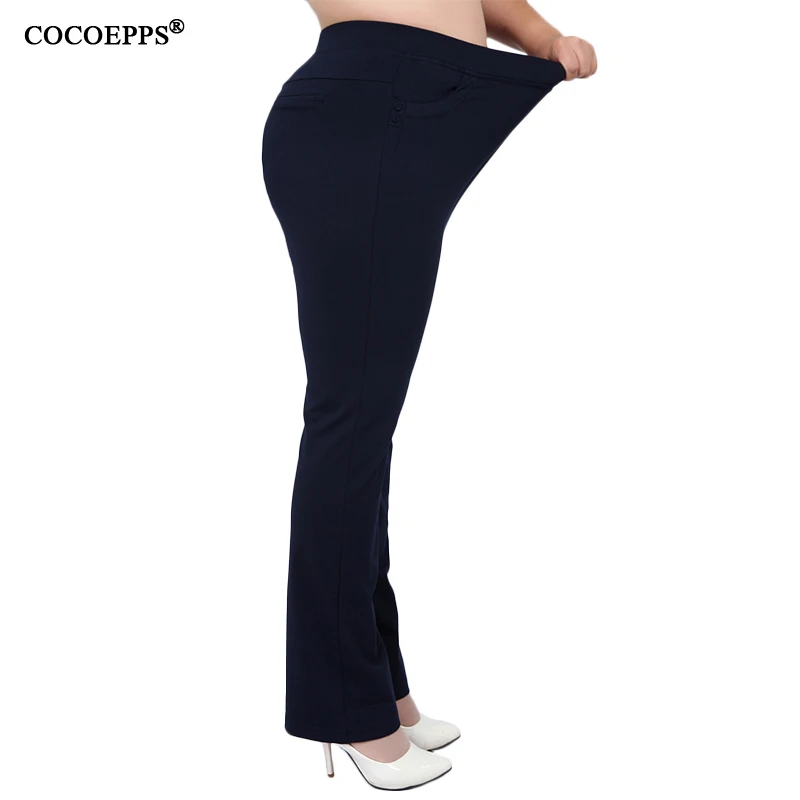 Pantalon Large femme classique pantalon grande taille leggings pantalon pour femme grande taille taille haute chaud noir pantalon femme vêtements