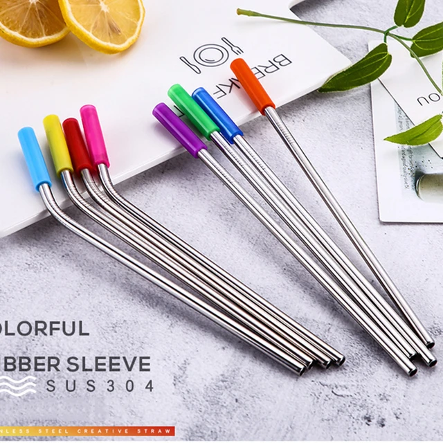 Silicone straw tip covers bulk packs for 6mm metal straws. Made