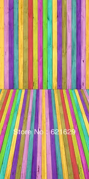 

Colored wood stripes 10'x20' CP Computer-painted Scenic Photography Background Photo Studio Backdrop DT-SL-150