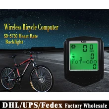 50 шт./лот, беспроводные Часы с частотой сердечных сокращений, автоматически просыпаются, умный Спидометр с фоновой подсветкой