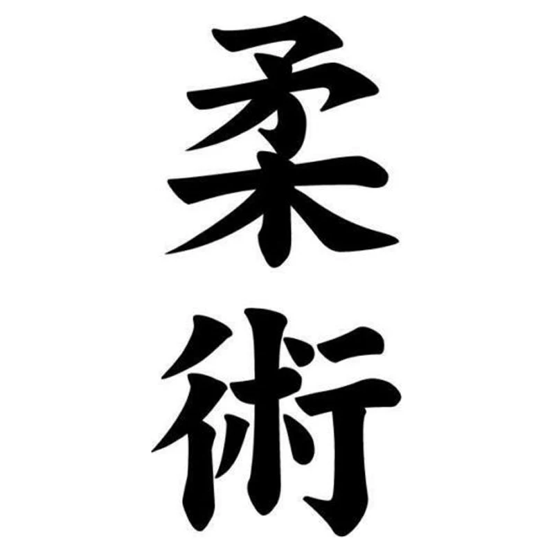 

6.8cm*14.2cm Jiujitsu Kanji Japanese Fashion Decor Car Sticker Vinyl Decal S4-0827