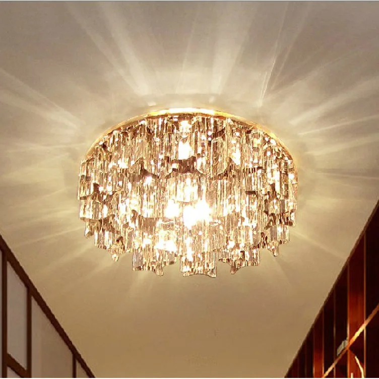 modern small crystal living room corridor ceiling lights bedroom semi flush mounted crystal ceiling lamp - Flush Ceiling Lights Living Room modern small crystal living room corridor ceiling lights bedroom semi flush mounted crystal ceiling lamp - Flush Ceiling Lights Living Room