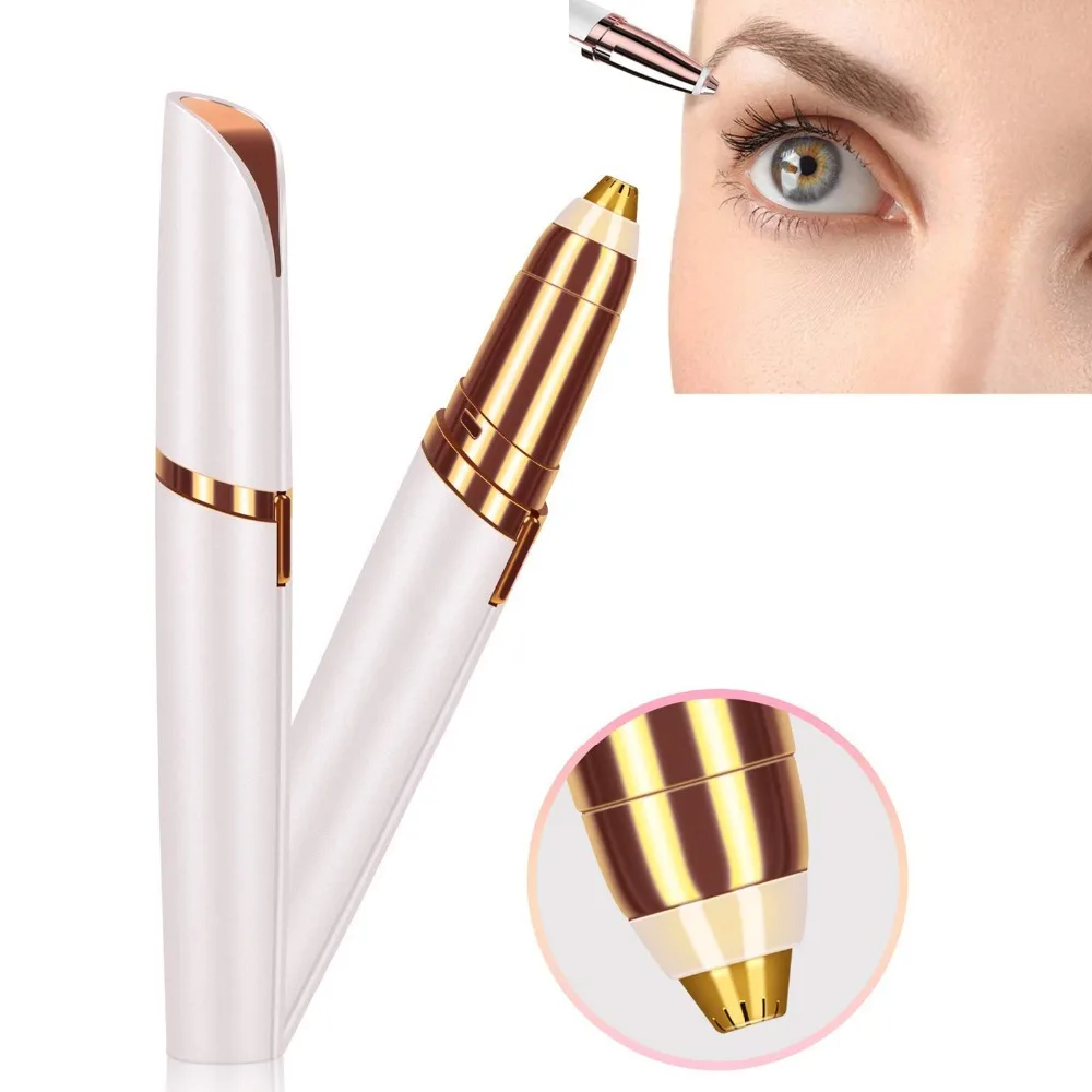 

Lipstick Shape Electric Eyebrow Trimmer Shaver Perfect Brows New Portable Electric Eye Brow Shaping Machine With Beauty Makeup