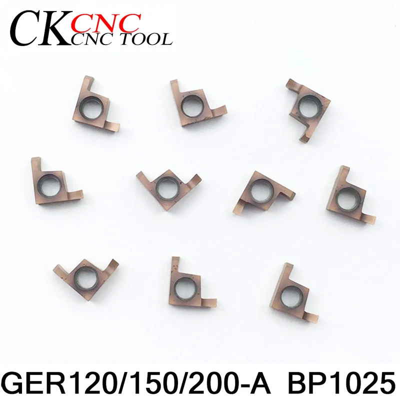 

10pcs GER 120/150/200 A BP1025 CNC Lathe Tool carbide inserts Hard Alloy Turning Insert