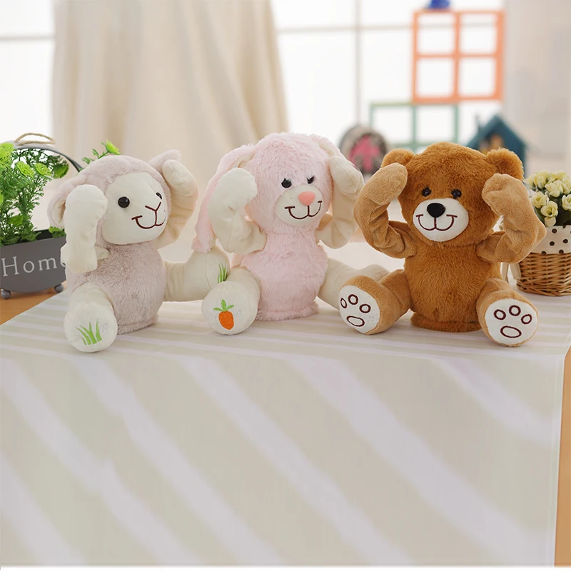 New Bear Toys Peek a Boo Teddy Bear Play Hide And Seek Lovely Cartoon Stuffed Kids Birthday Gift 30cm Cute Music Bear Plush Toy New Bear Toys Peek a Boo Teddy Bear Play Hide And Seek Lovely Cartoon Stuffed Kids Birthday Gift 30cm Cute Music Bear Plush Toy
