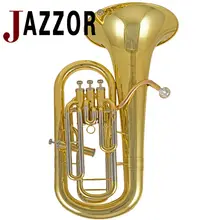 JAZZOR JBEP-1142 Профессиональный euphonium B плоский золотой лак латунный духовой инструмент с мундштуком и чехол