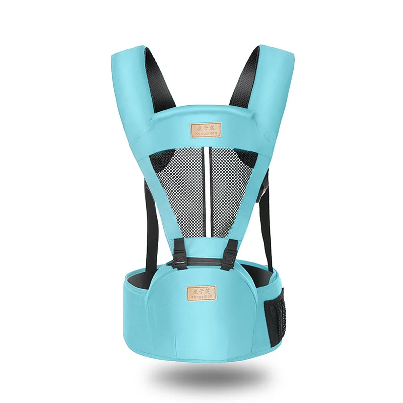 Эргономичный рюкзак-переноска для детей, слинг для детей, эргономичный набедренный рюкзак для переноски детей для путешествий 0-36 месяцев, Прямая поставка - Цвет: Blue
