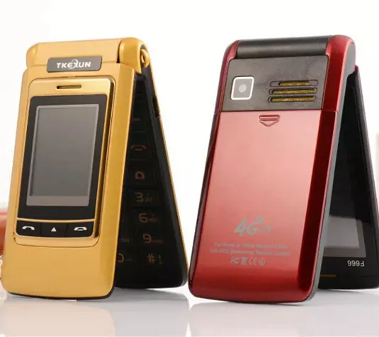 F666 Unlocked Touch Screen flip big key voice Dual sim