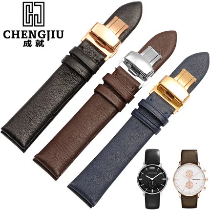 

16 18 20 22 mm Brand Watch Band For Armani Watches Strap Hours Bracelet Leather Female Male Straps Watchbands Montre Pulseras