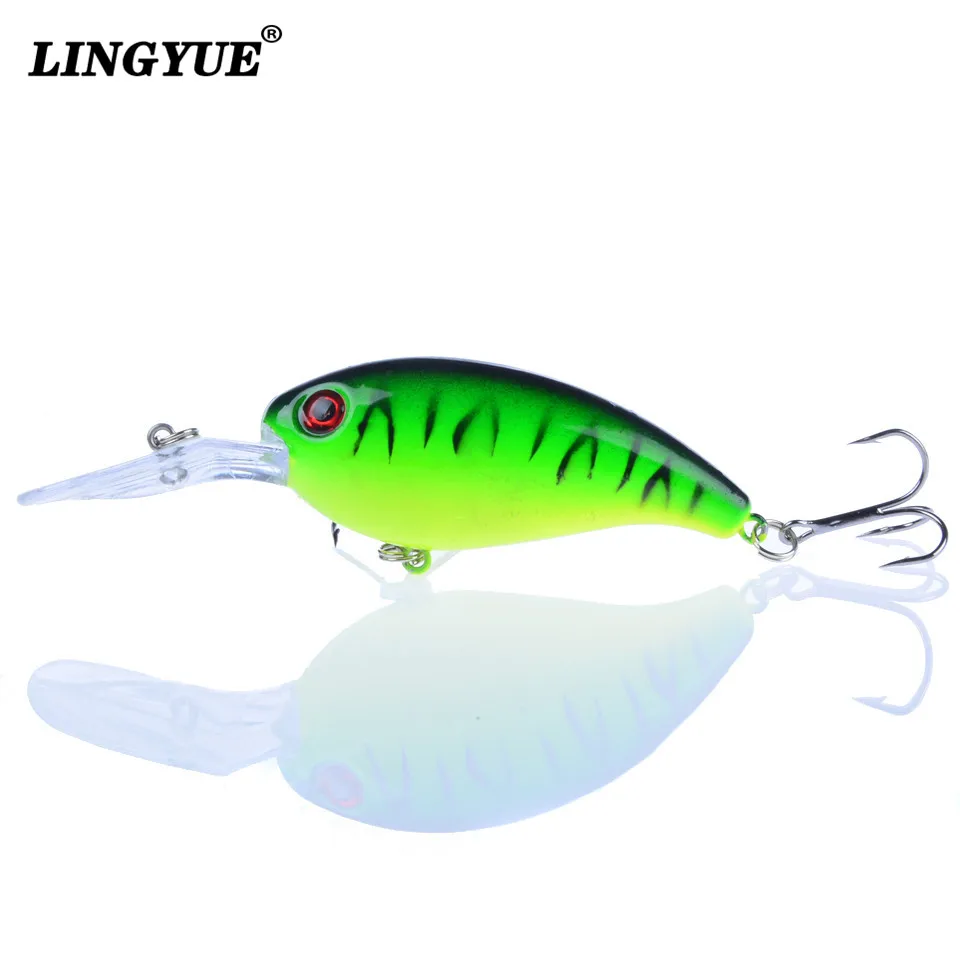 جديد وصول 1 قطعة الصيد السحر 10 سنتيمتر 15g الطعوم الثابت 7 الألوان المتاحة باس Crankbait Wobblers الصيد معالجة مع 3D عيون السنانير