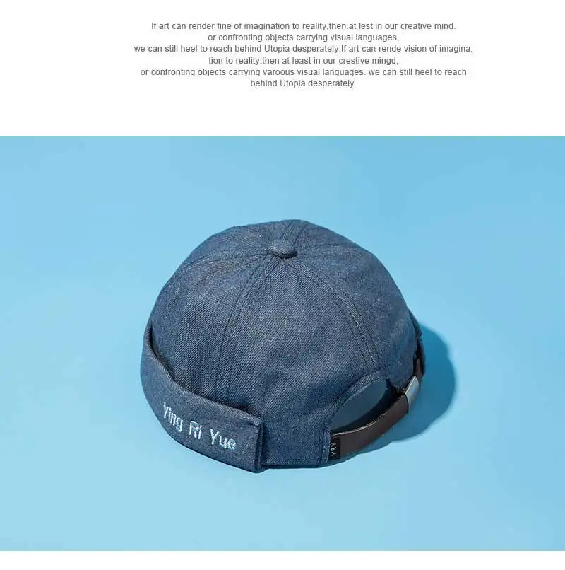 2019 для мужчин Beanie Hat Ретро опрессовки без полей шапочки Лето кепки промывают Регулируемый шапочки для Harajuku Хип Хоп капот
