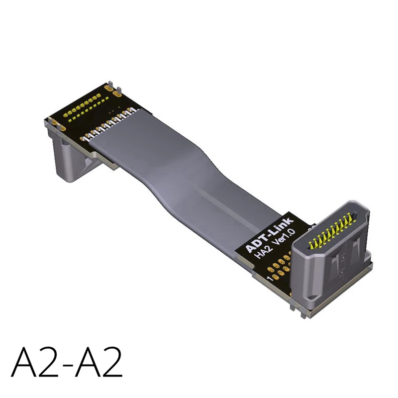 

4Kx2K@60Hz Up Angled 90 Degree HDMI 2.0 To Up Angled HDMI 2.0 Cable Male to Male 20pin FFC FPV Flat Ribbon Cable Elbow A2A2