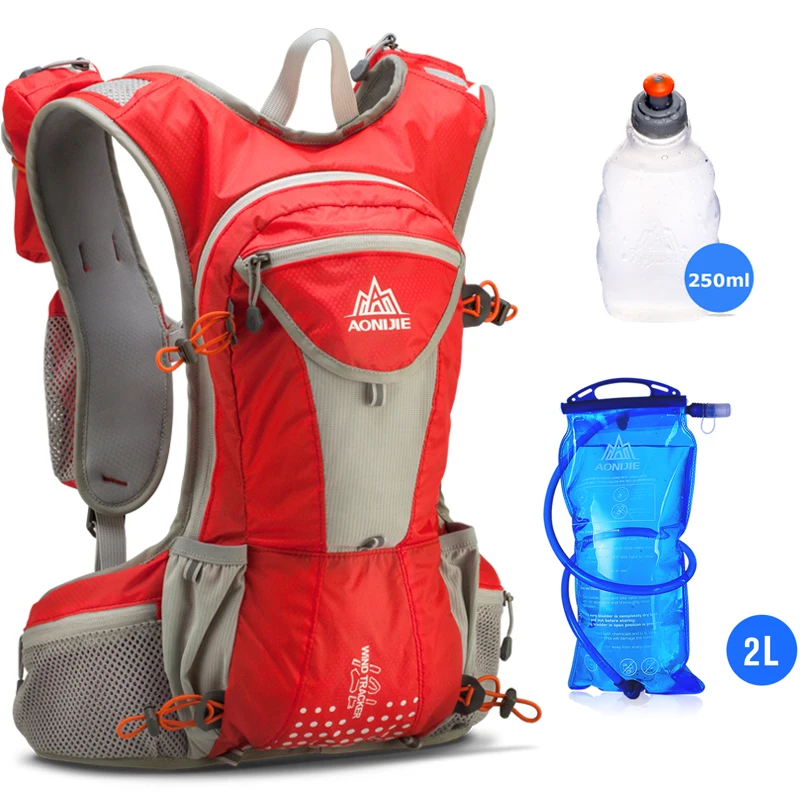 AONIJIE E905 гидратационный рюкзак, рюкзак, сумка, жилет, жгут, водный Пузырь, для пеших прогулок, кемпинга, бега, марафона, гонки, спорта 12L - Цвет: E905-Set I