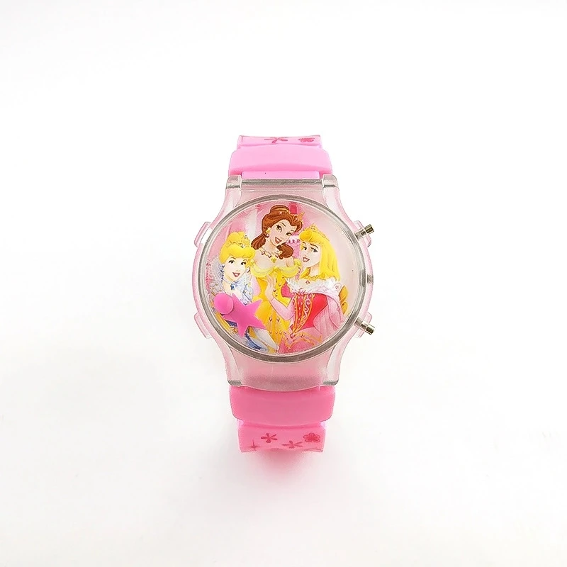Популярные силиконовые студенческие часы с принтом, светящиеся белоснежные светодио дный детские электронные часы