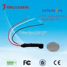 Mini Audio monitor camera DVR audio voice pickup ce fcc rohs, sound pickup cctv Microphone