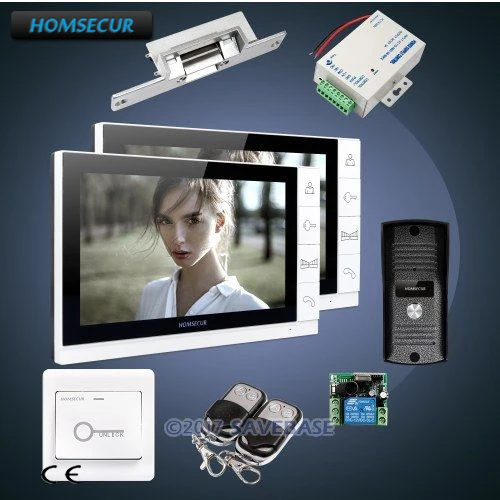 

HOMSECUR 9inch Wired Video&Audio Smart Doorbell with Ultra-large Screen Monitor 1C2M