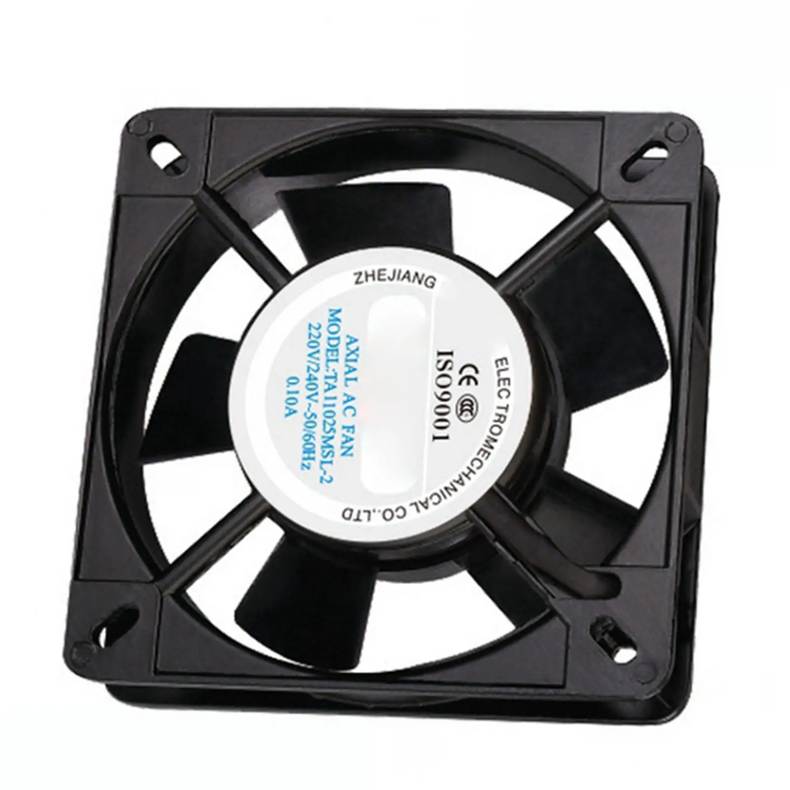 220V AC 110x110x25mm Axial Radiator Fan 47CFM 2100RPM Ball Bearing High Speed