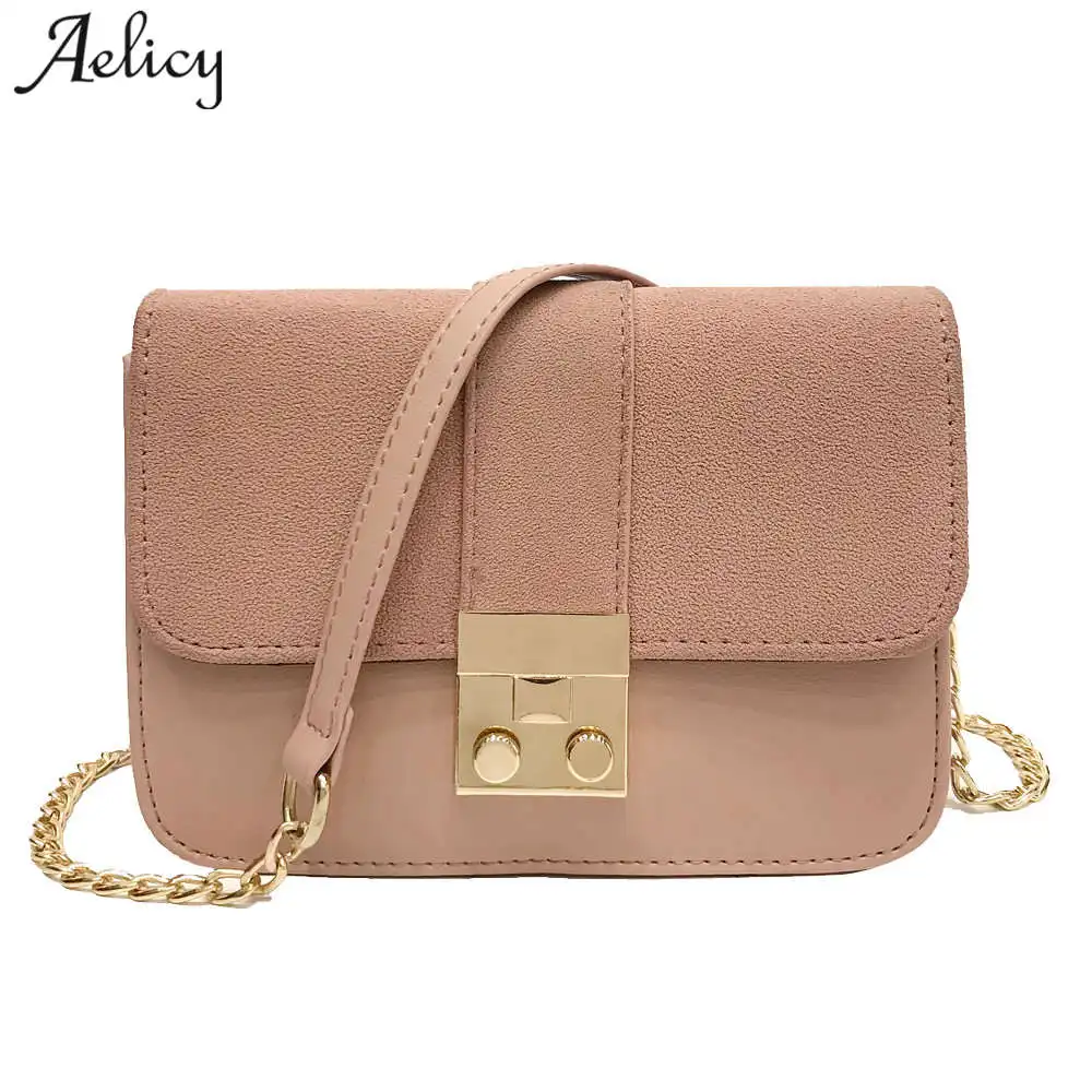

Aelicy New Trend Women Designer Handbags High Quality Simple Flap Retro Korean Version Shoulder Bag Messenger Bag Women Chain