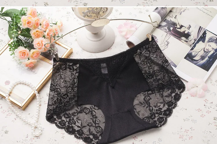 Underwear Women Cotton Panties Sexy Lace Lingerie Hollow Briefs Seamless Bragas Calcinha Intimates Underpants Plus Size Ropa (8)