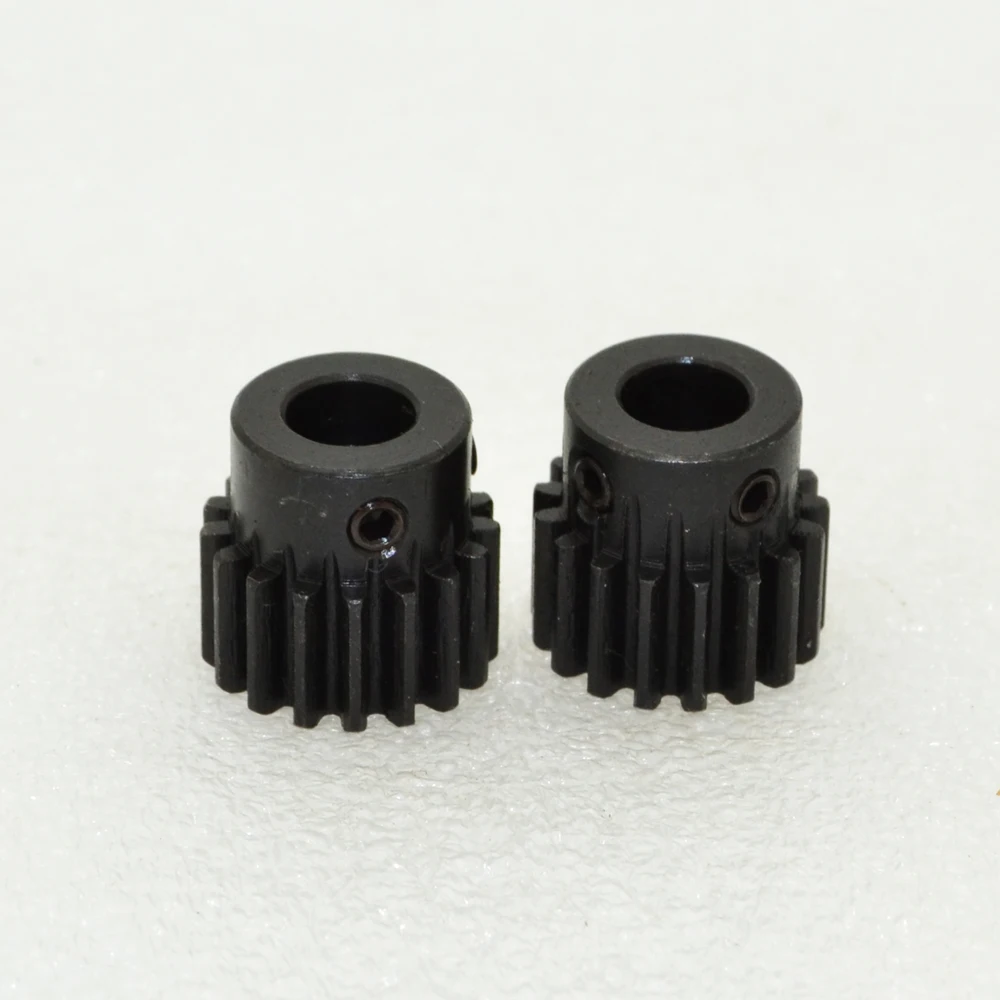 2pcs 1M17T 1M17 Bore 5MM 17 Teeth 1M Module Spur Gear For motorin