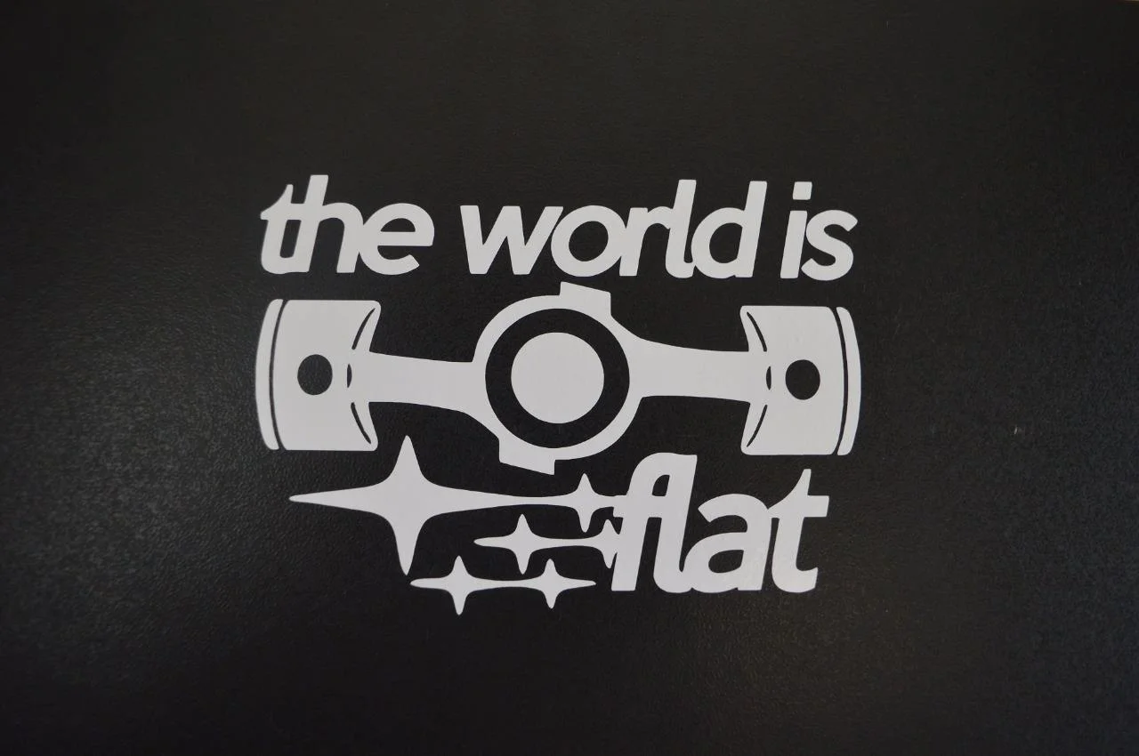 Subaru The World Is Flat Window Decal Sticker ubicaciondepersonas
