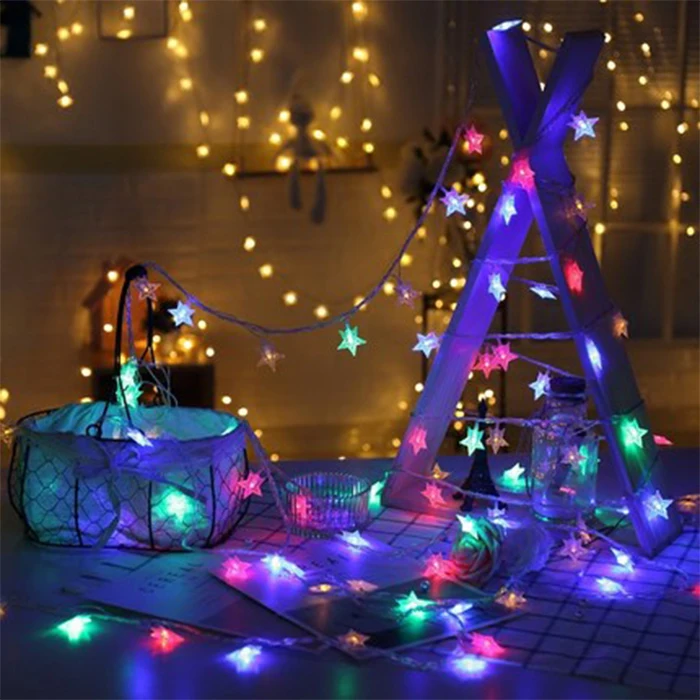 Водонепроницаемый звездный свет USB светодиодный струнный Новогодний подарок праздничные сказочные Рождественские огни для украшения рождественской елки