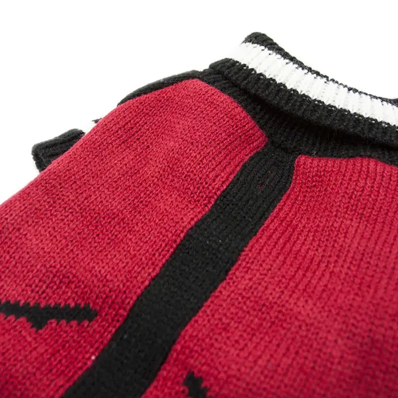 Разноцветный свитер для домашних животных, осенний и зимний теплый мягкий вязаный свитер для собак