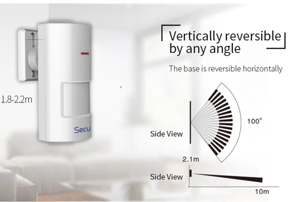 4 шт. secusestone беспроводной движения PIR сенсор детектор анти-вскрытия сигнализации для дома охранной сигнализации защита от взлома системы 433