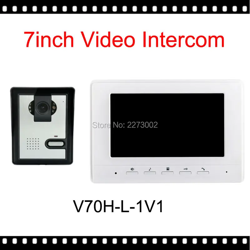 Newest 7 TFT Color Video font b Door b font Phone Intercom Doorbell System Kit IR