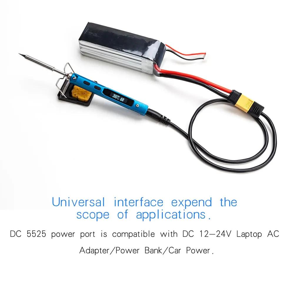 TS100 Mini Portable Smart Programmable Electric Soldering Iron Digital LCD Display Original Replacement Tip High Frequency+GIFT hot stapler plastic