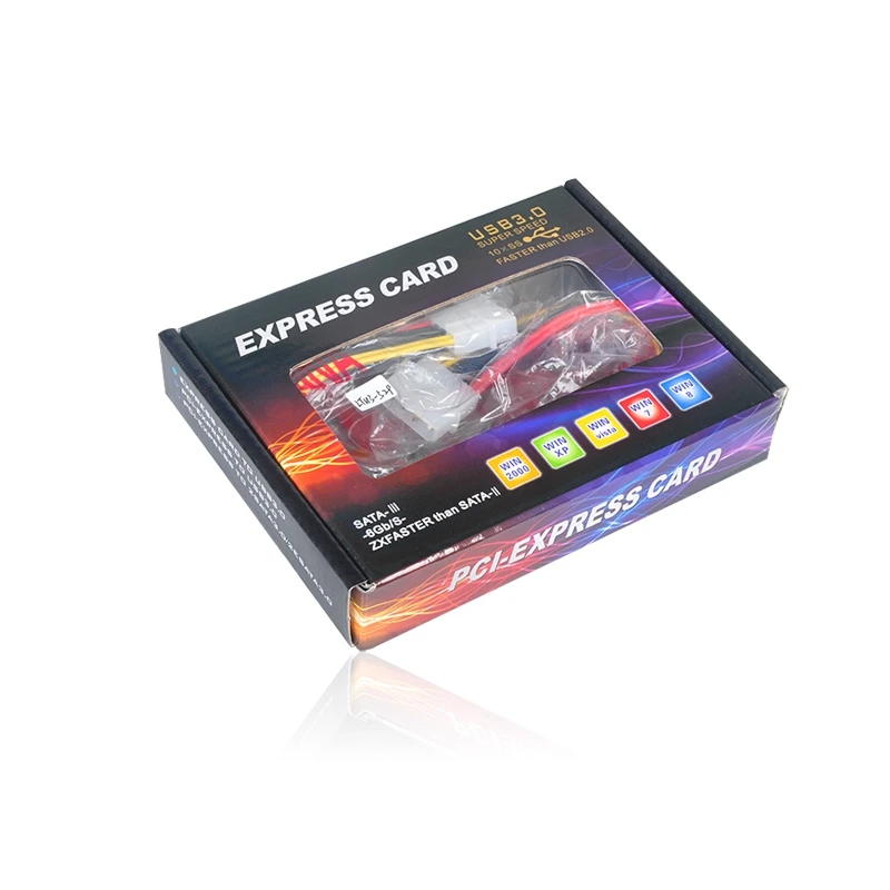 Pci-Express 5 портов USB3.0 Внешний+ 2 порта USB3.0 Настольный USB3.0 плата расширения