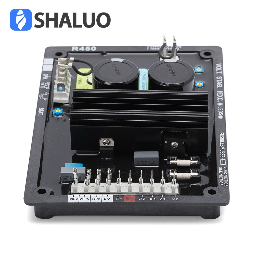 Автоматический регулятор напряжения AVR R450 бесщеточный 3 фазный стабилизатор для