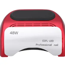 Лак для ногтей гель инструменты Профессиональная, из CCFL элементов 48 Вт Светодиодный УФ-лампа 110-220 В Сушилка для ногтей с автоматической индукцией 10 s 20 s 30 s таймер