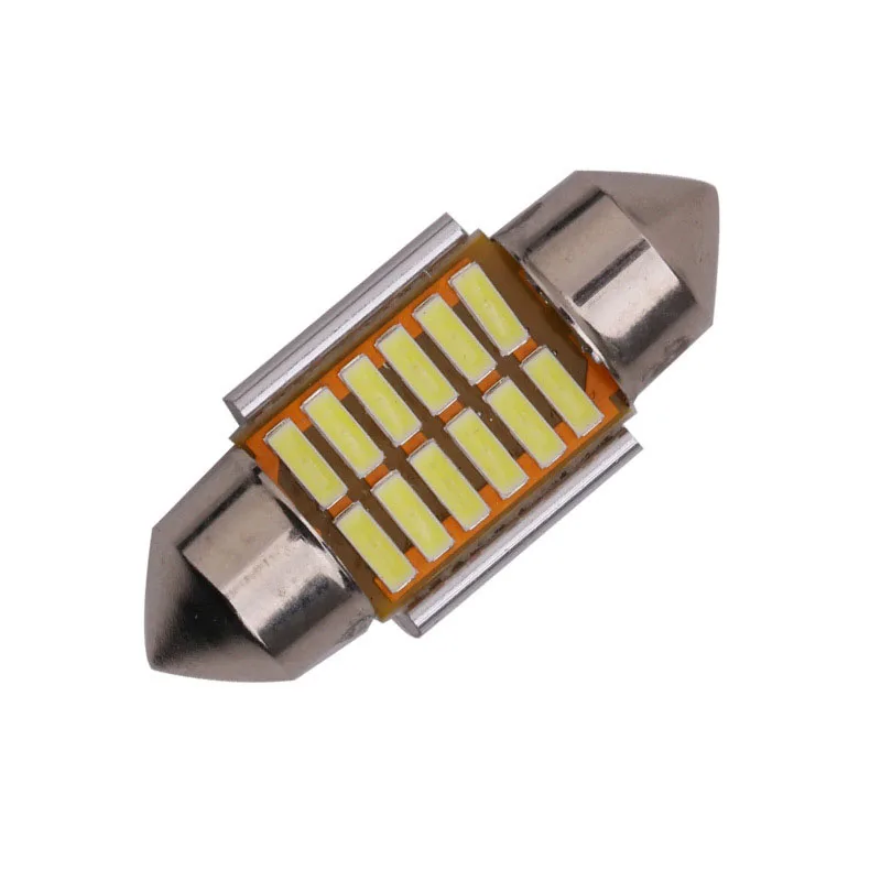 1 шт. 28 мм/31 мм/36 мм/39 мм/41 мм 12SMD 4014 Клин светодиодный лампы C10W C5W гирлянда зеркало купол для чтения двери номерной знак лампа белый/голубой лед