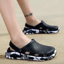 Летние мужские сандалии; пляжные мужские сабо; шлепанцы; мужские прозрачные сандалии; мужские легкие сандалии; садовые Сабо