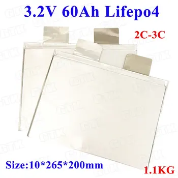 

8pcs lifepo4 3.2v 60Ah battery cell lifepo4 60ah 2C discharge for DIY lifepo4 12v 24v 20ah battery pack solar energy