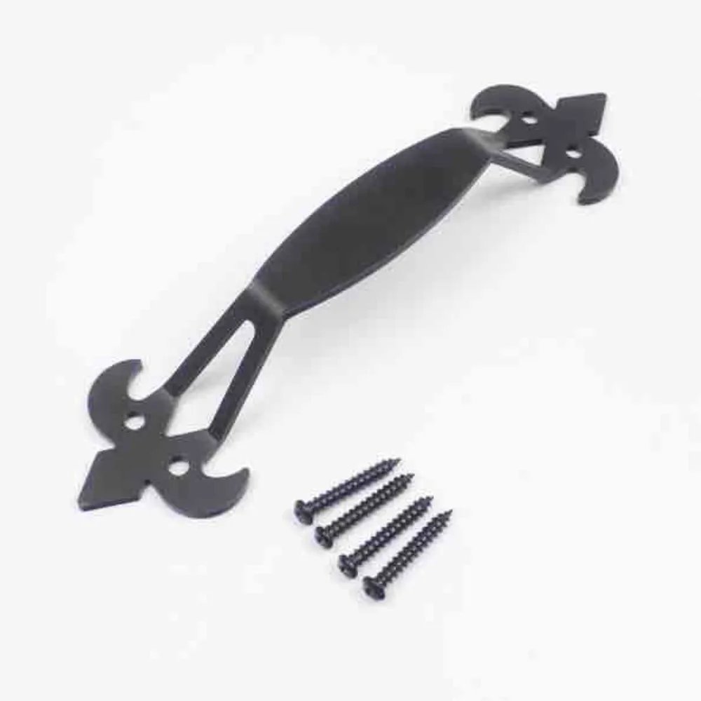 Black Steel Barn Door Anchor Handle Sliding Wood door handle barn door