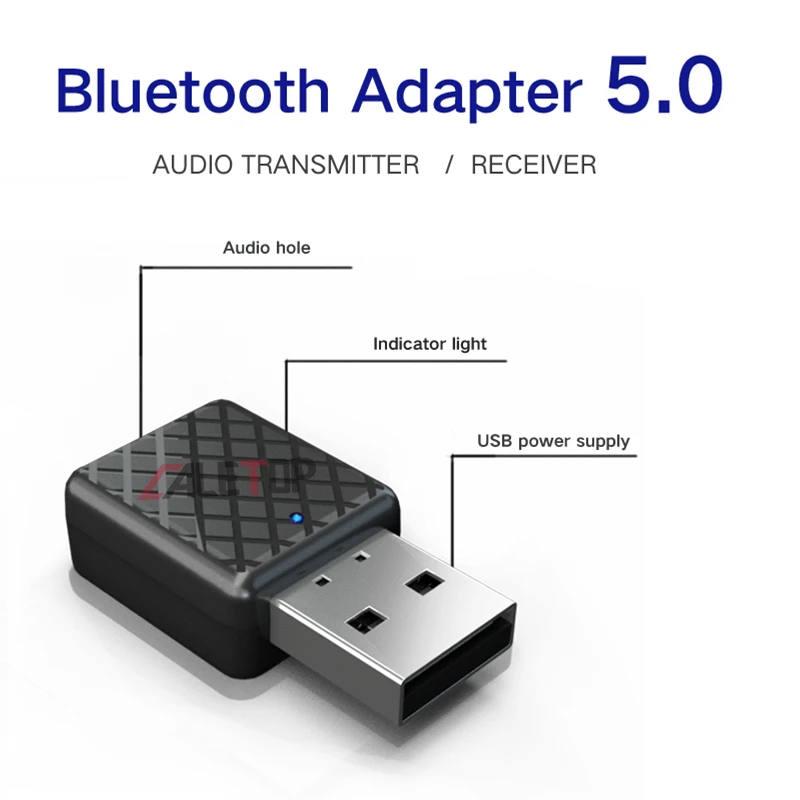 CALETOP Bluetooth 5,0 аудио приемник передатчик 3,5 мм AUX стерео звук Bluetooth передатчик для ТВ ПК беспроводной адаптер для автомобиля