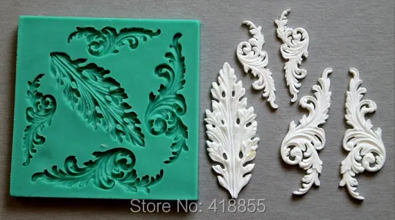 

Silicone Mould METAL ORNAMENTS Sugarcraft Cake Decorating Fondant / fimo mold
