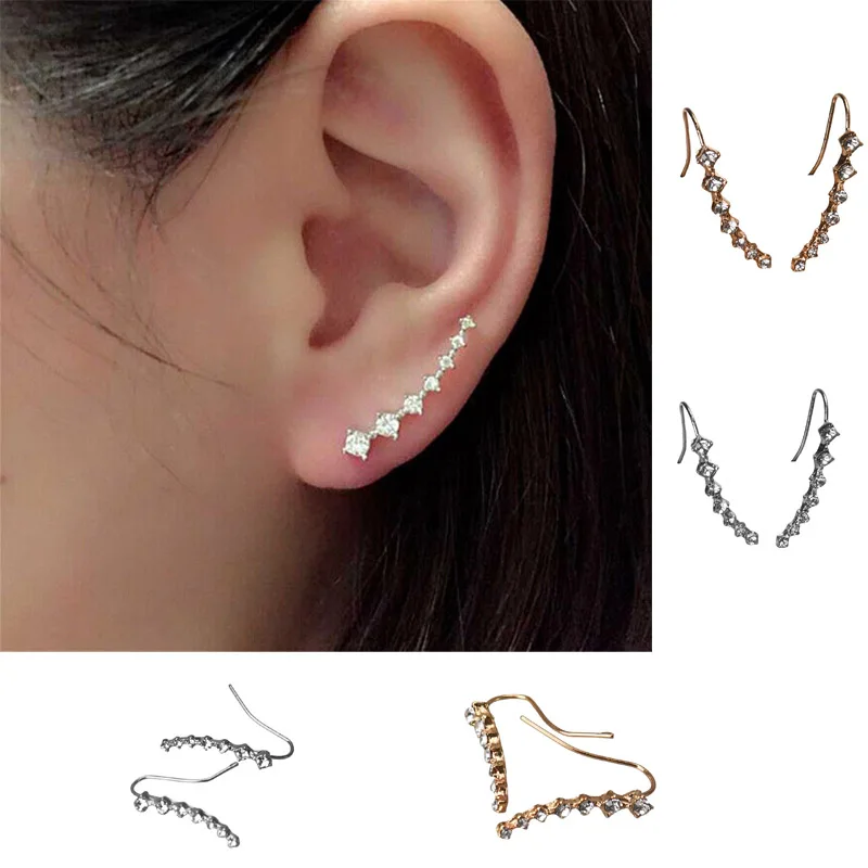 

OTOKY Earrings Rhinestone Crystal Earrings Ear Hook Stud Jewelry 2019 Women's Earring Pendants Mujer Pendientes Earrings 19May23