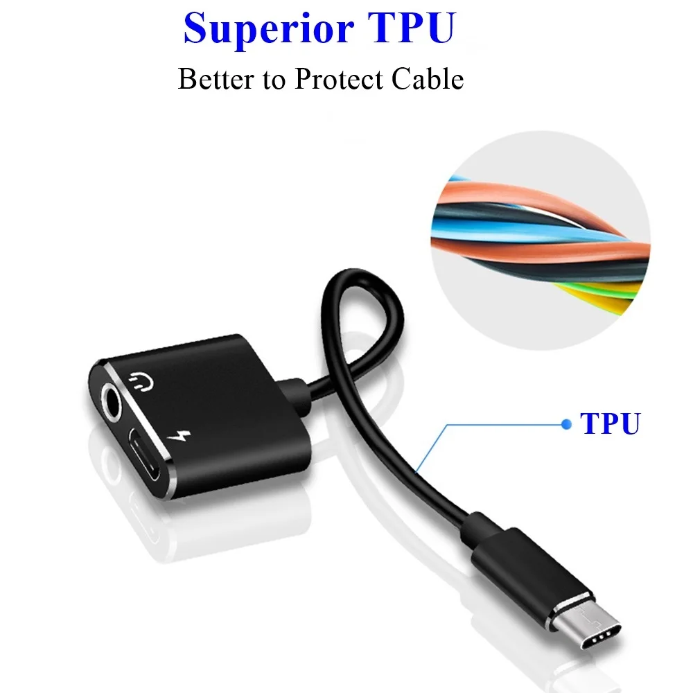 Адаптер для наушников Tongdaytech с разъемом USB Type C на 3 5 мм|usb type|usb usbusb adapter usb |