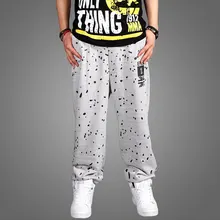 Новая Модная хлопковая детская хип-хоп брюки для отдыха для Для мужчин в стиле хип-хоп, брюки, свободные брюки плюс ffertilizer