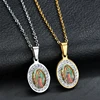 Nextvance High Quality Stainless Steel Virgin Mary Pendant Necklaces Cubic Zircon Madonna Women Necklace Catholic Christian Gift ► Photo 3/6