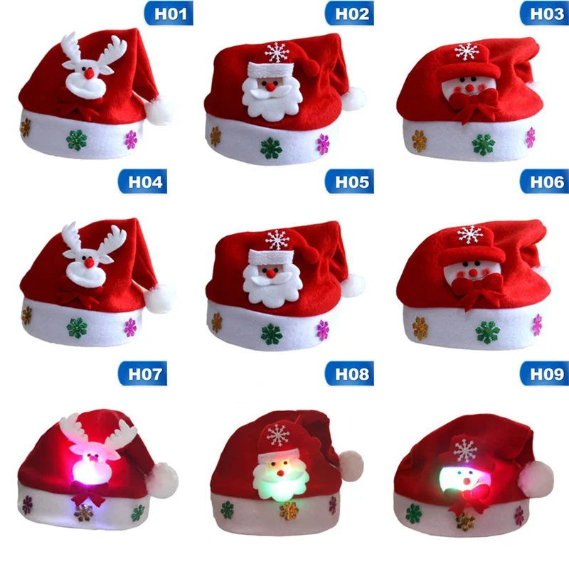 

Kids Baby Christmas Hat Santa Claus Reindeer Snowman Fashion Party Caps For Boys Girls Christmas Gifts