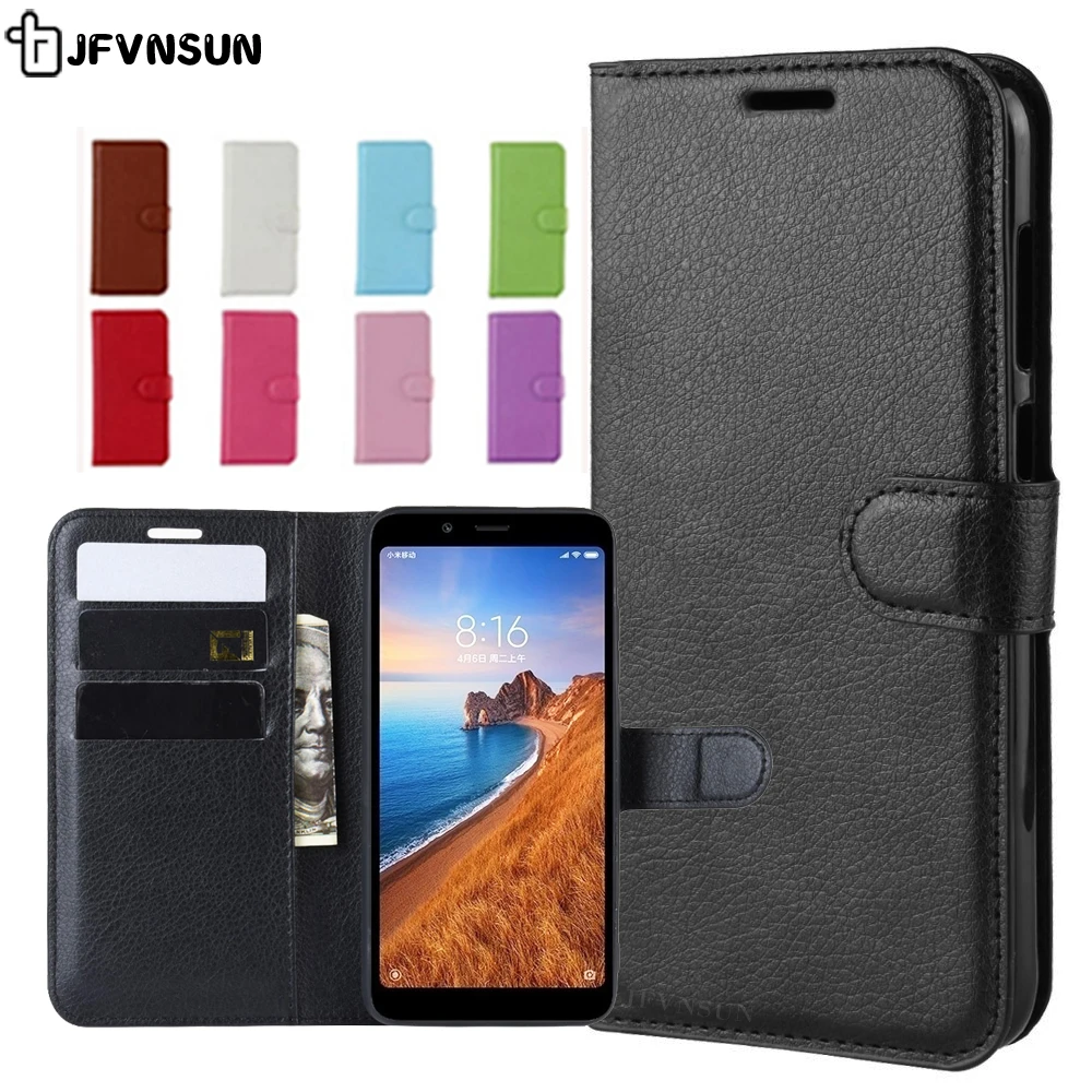 xiaomi Redmi 7A Case on Redmi 7A Case 5.45 inch Magnetic Wallet Book Leather Flip Case on for xiaomi Redmi 7A 7 A Cases Cover