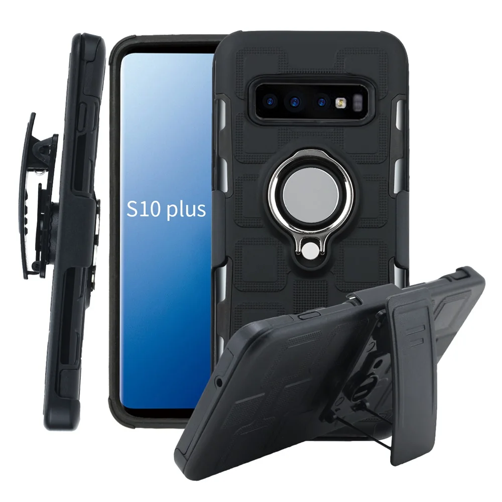

For Samsung S10 5G S10E S10+ Shockproof Armor Defender Cover galaxy s10e s10 plus Belt Clip Holster Magnet Car Mount phone case